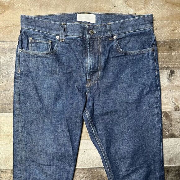 Everlane Men’s Size 31x32 Jeans Skinny Dark Blue Denim Stretch Cotton Casual - Picture 11 of 11